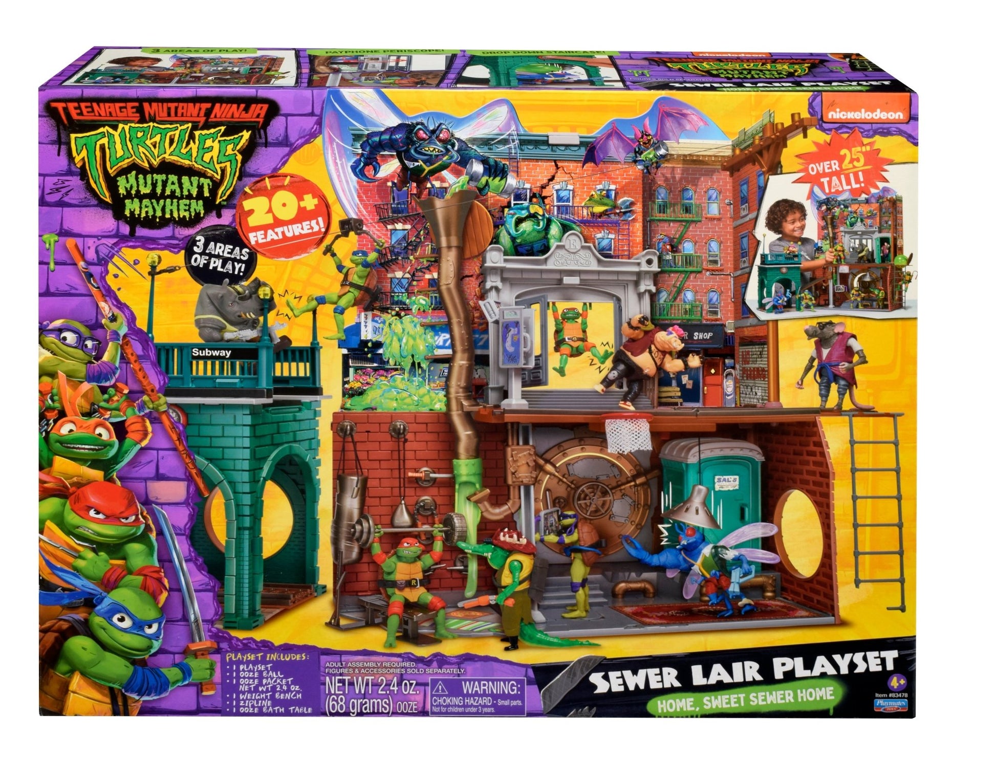 Teenage Mutant Ninja Turtles Movie Sewer Lair Playset (Eng) - Mastermind Toys___246484