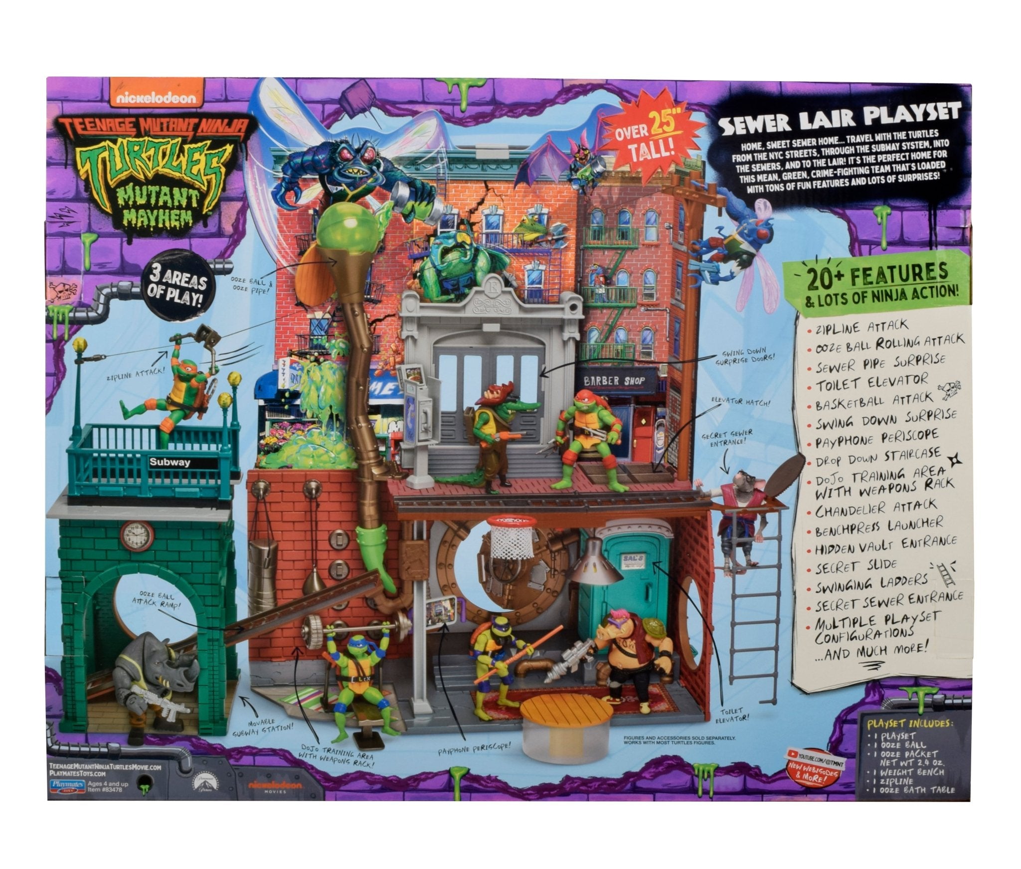 Teenage Mutant Ninja Turtles Movie Sewer Lair Playset (Eng) - Mastermind Toys___246484