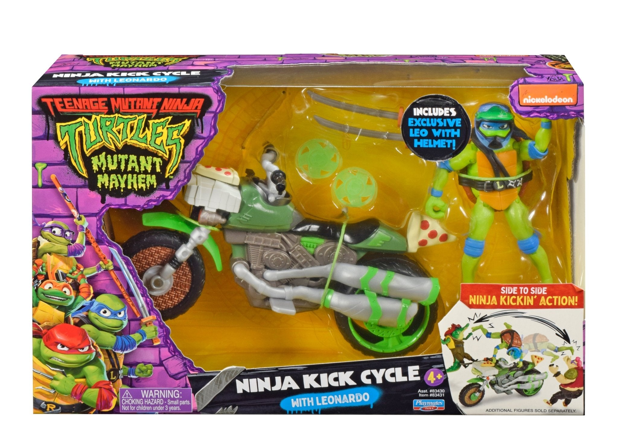 Teenage Mutant Ninja Turtles Movie Vehicle - Drive N Kick Cycle with Figure - Mastermind Toys___246482