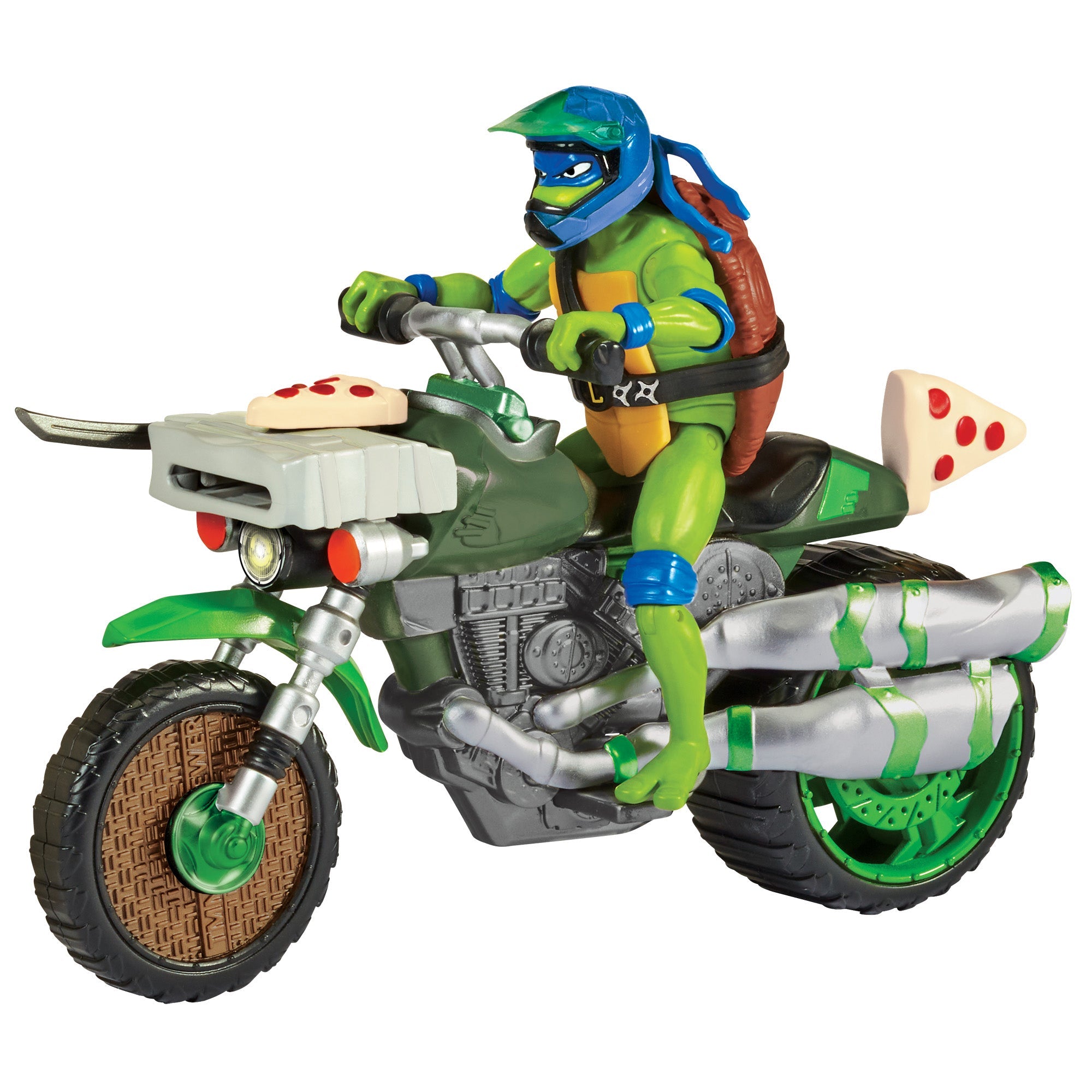 Teenage Mutant Ninja Turtles Movie Vehicle - Drive N Kick Cycle with Figure - Mastermind Toys___246482
