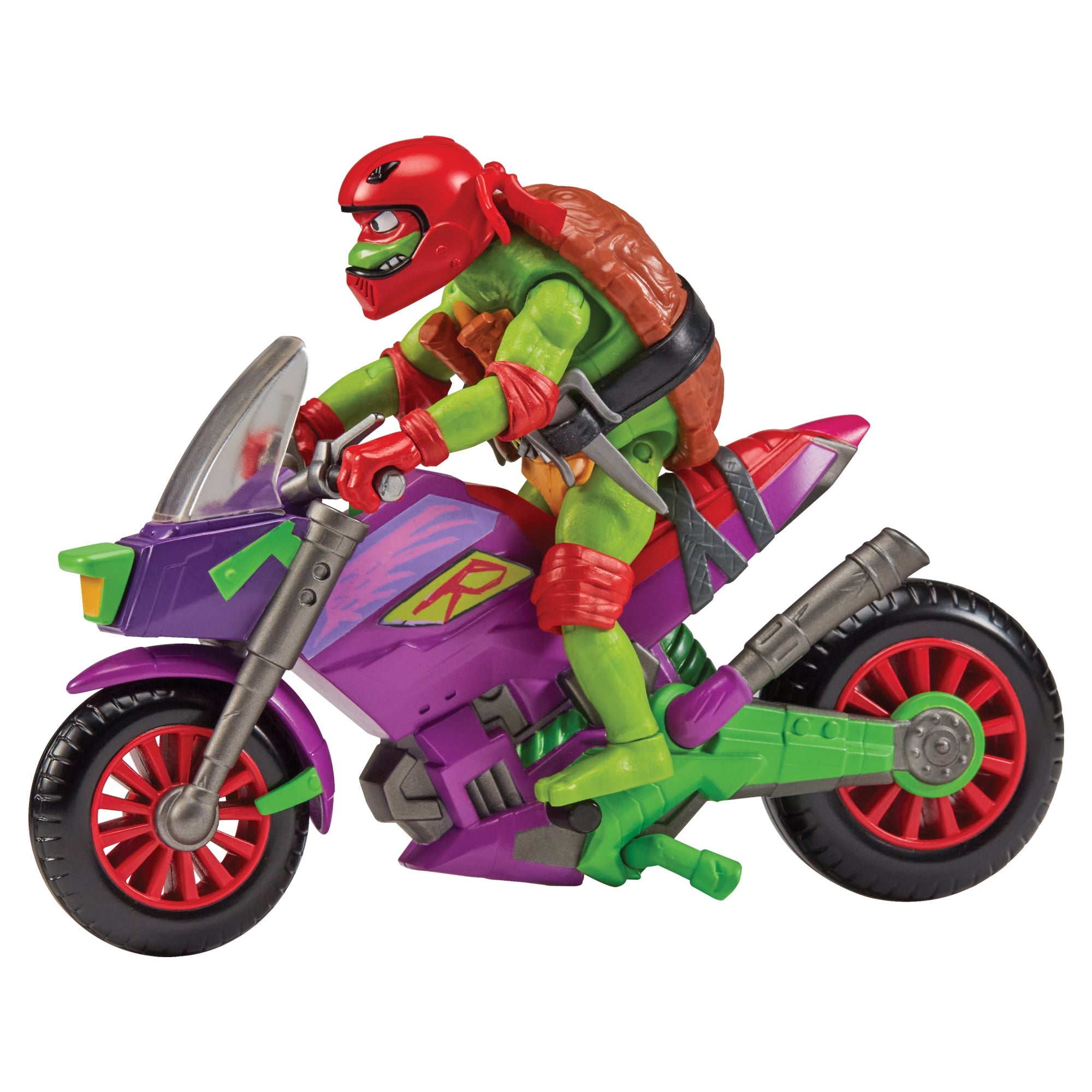 Teenage Mutant Ninja Turtles Purple Dragon Cycle Vehicle with Raph Figure - Mastermind Toys___246455