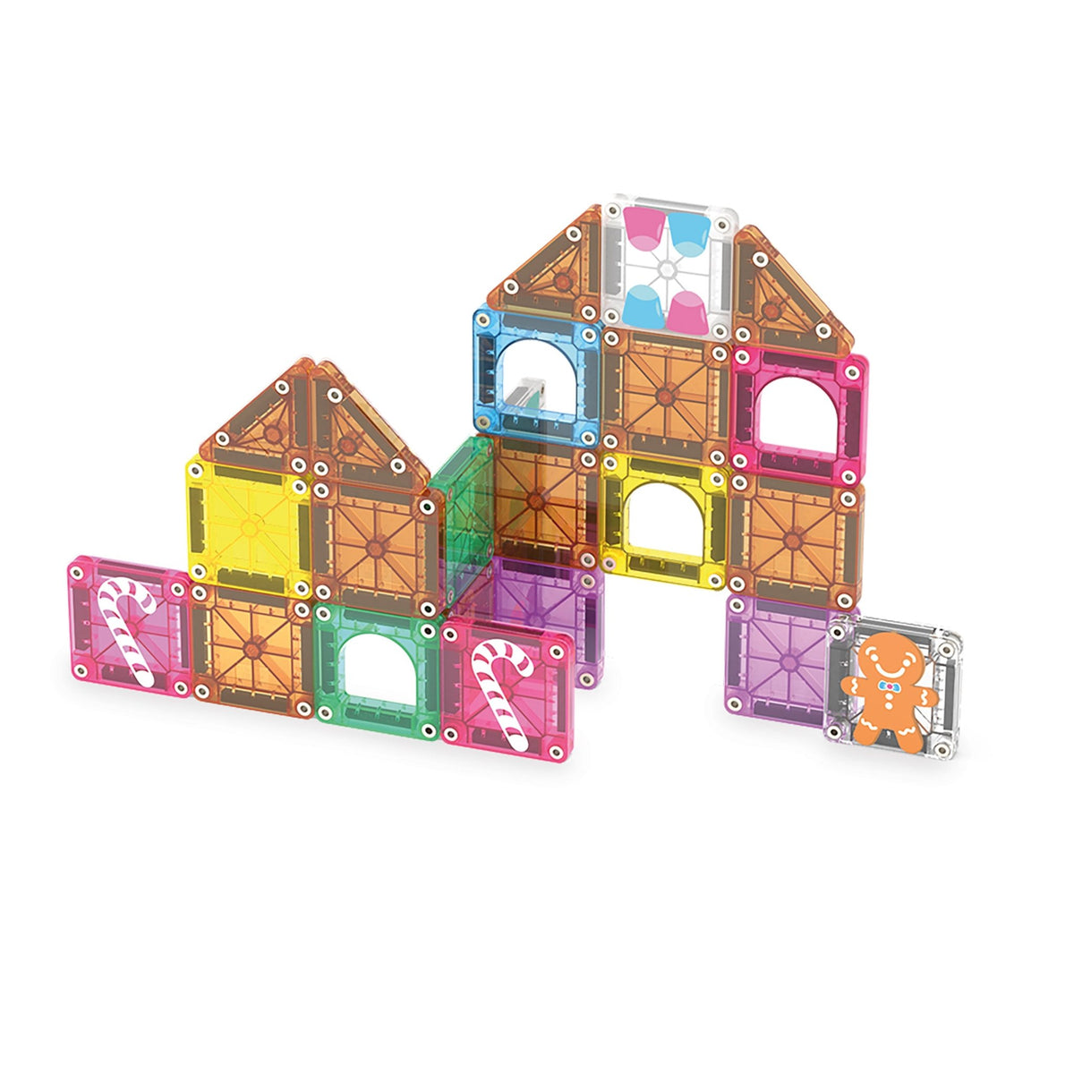 The Original MAGNA-TILES® microMAGS Gingerbread House Travel 24-Piece - Mastermind Toys___256025