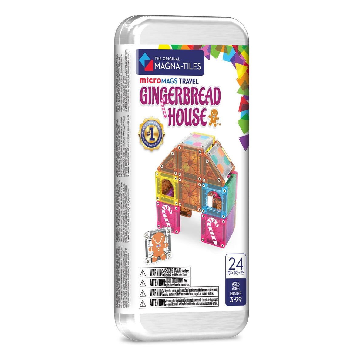 The Original MAGNA-TILES® microMAGS Gingerbread House Travel 24-Piece - Mastermind Toys___256025
