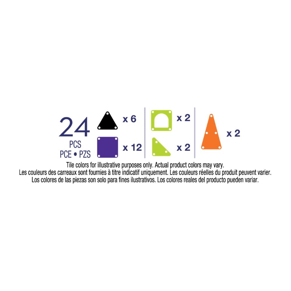 The Original MAGNA-TILES® microMAGS Spooky Travel Set 24-Piece - Mastermind Toys___256024