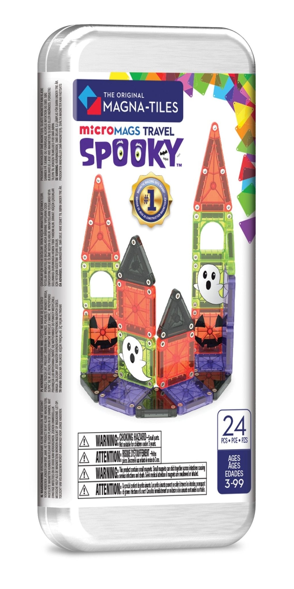 The Original MAGNA-TILES® microMAGS Spooky Travel Set 24-Piece - Mastermind Toys___256024