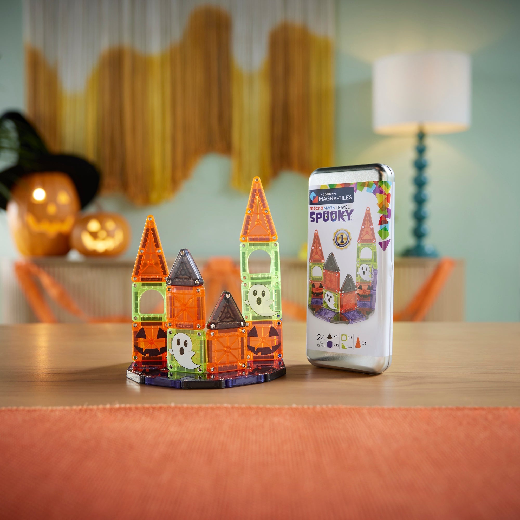 The Original MAGNA-TILES® microMAGS Spooky Travel Set 24-Piece - Mastermind Toys___256024