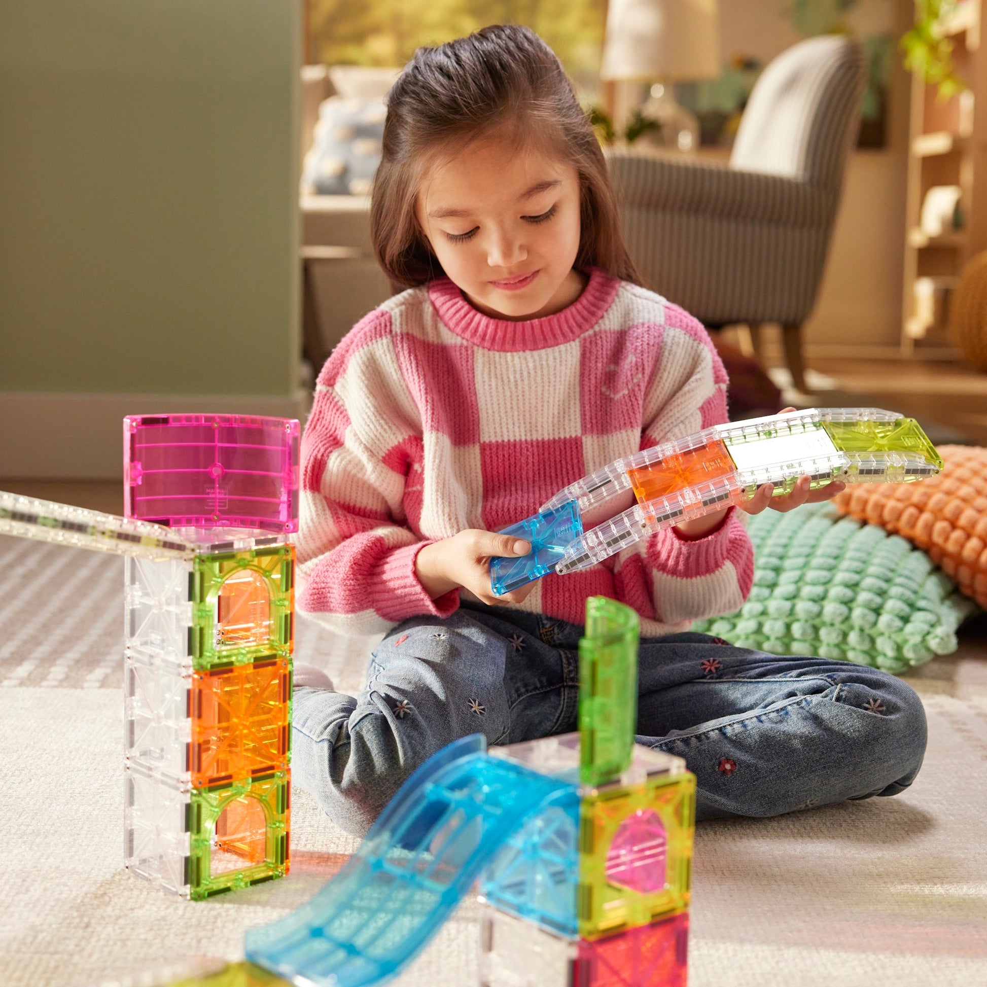 The Original MAGNA-TILES® Rail Racers Max 80-Piece - Mastermind Toys___256023