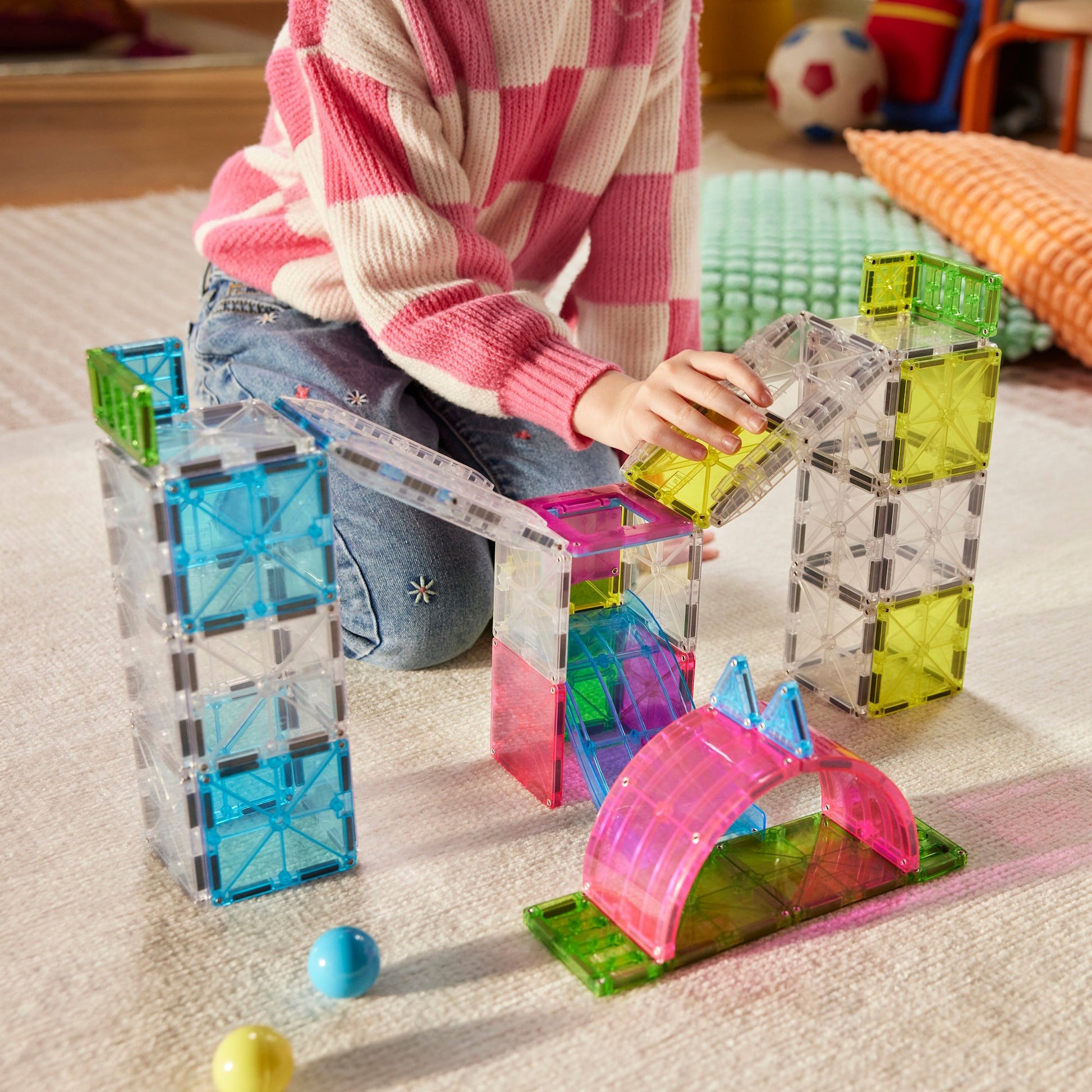 The Original MAGNA-TILES® Rail Racers Max 80-Piece - Mastermind Toys___256023