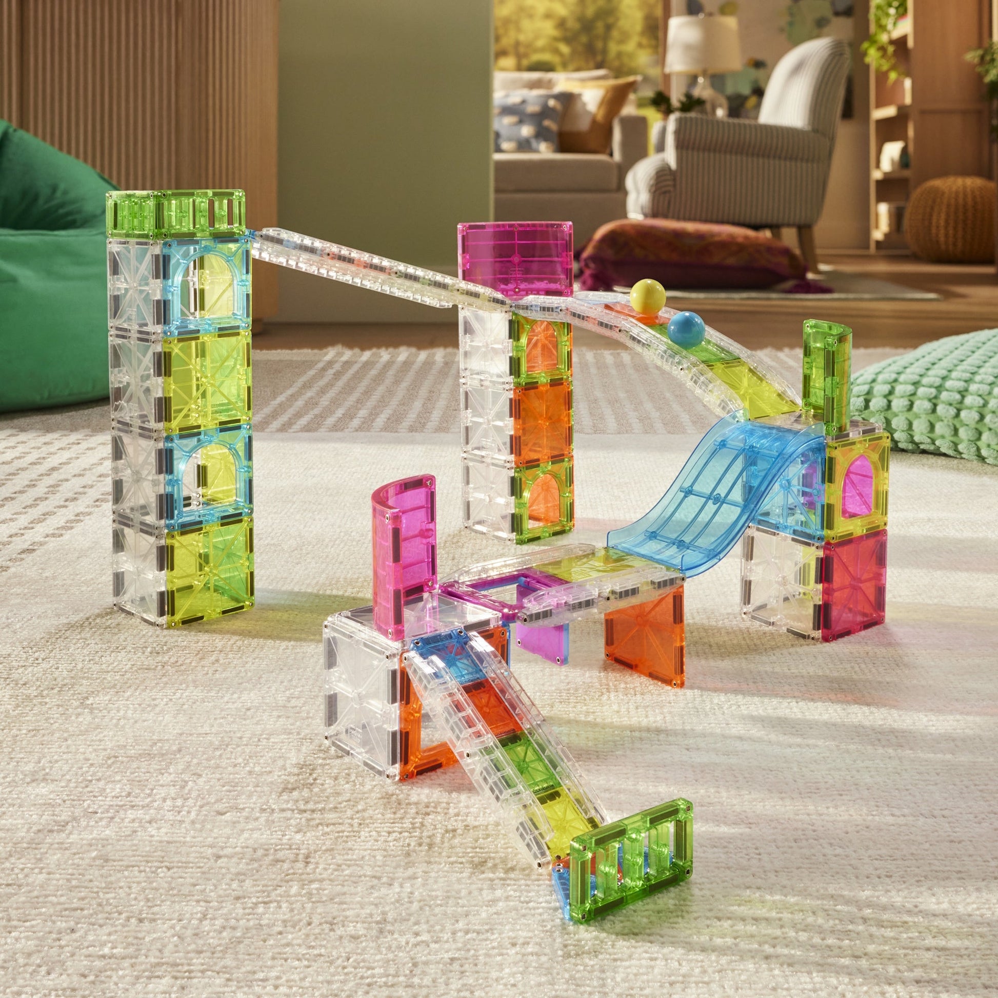 The Original MAGNA-TILES® Rail Racers Max 80-Piece - Mastermind Toys___256023