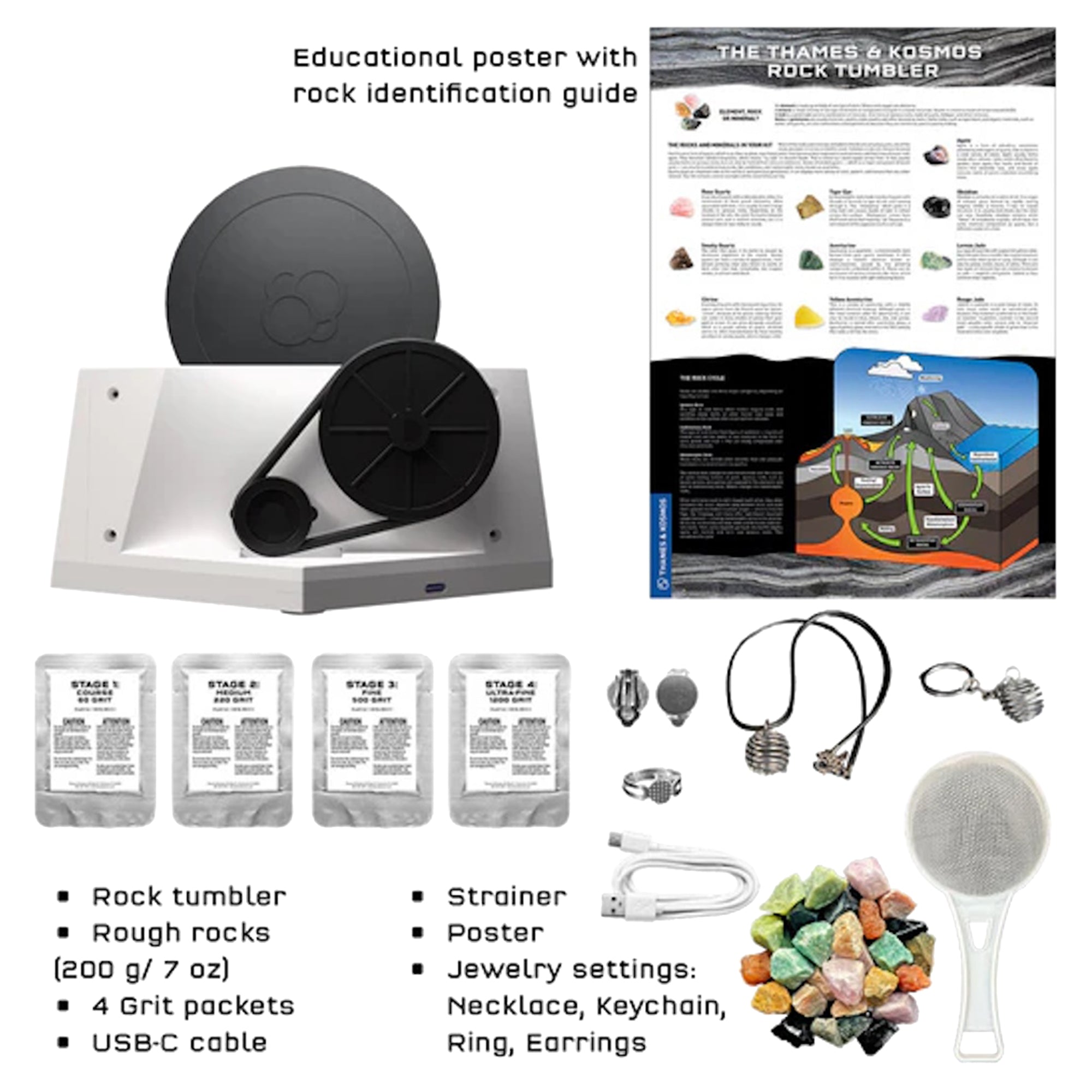 The Thames & Kosmos Rock Tumbler - Mastermind Toys___248492