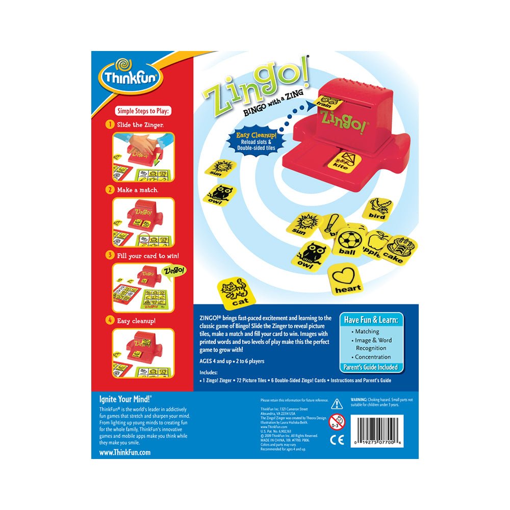 ThinkFun Zingo! Bingo Game - Mastermind Toys___84510