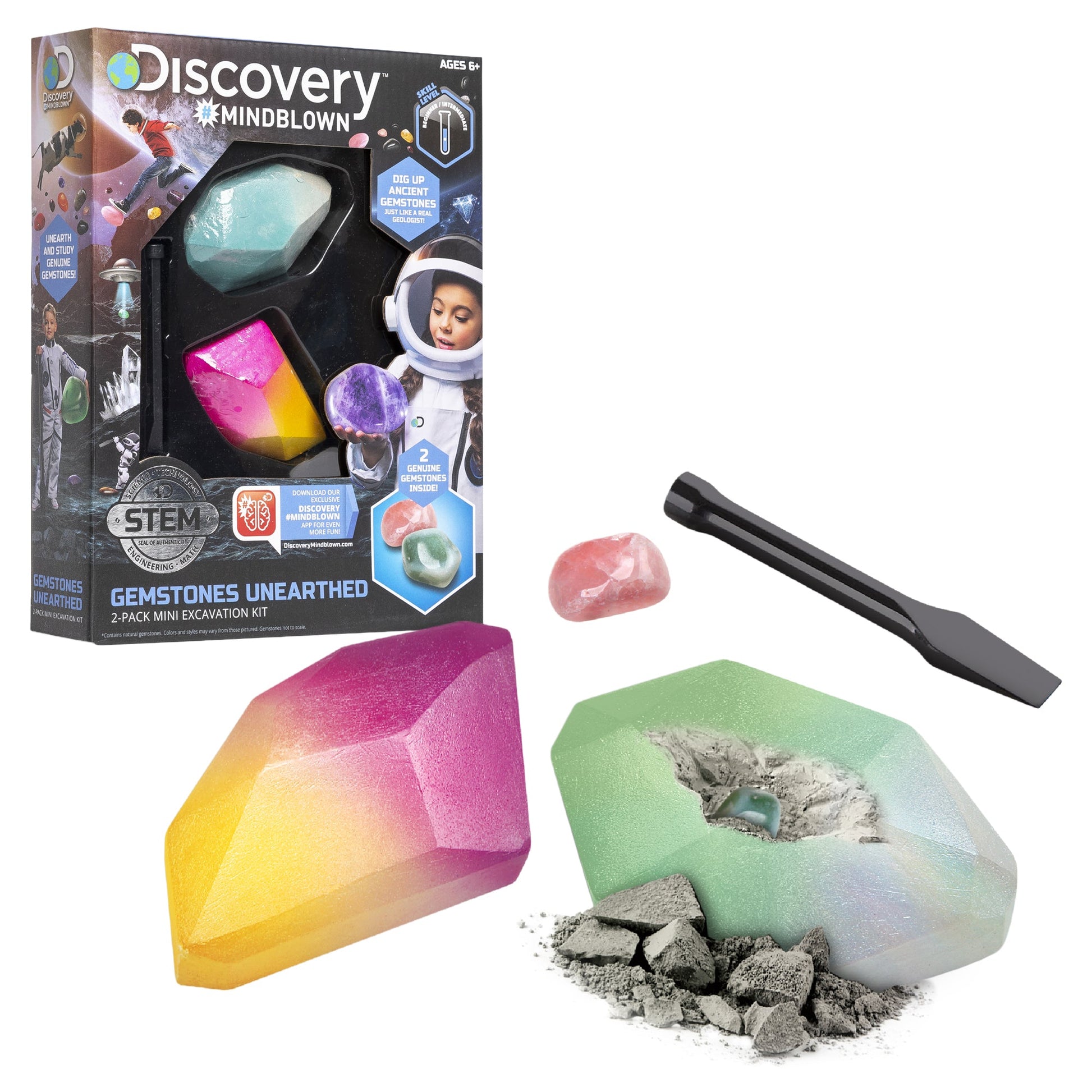 Toy Mystery Crystals Geode Excavation 2pc - Mastermind Toys___247241