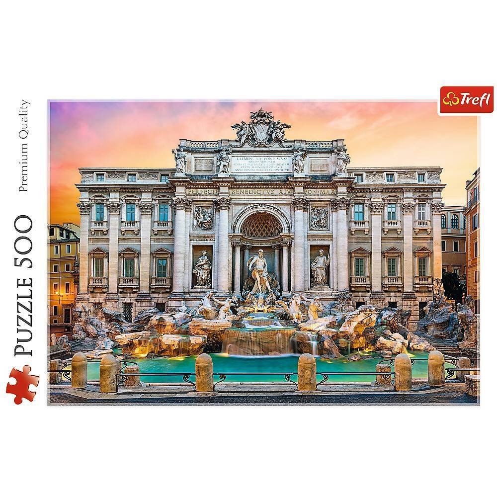 Tref Red Fontanna Di Trevi 500 - piece Puzzle - Mastermind Toys___254243