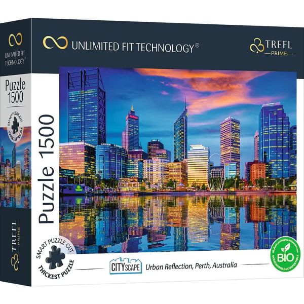 Trefl Prime Cityscape: Urban Reflection, Perth, Australia 1500 - piece Puzzle - Mastermind Toys___254241