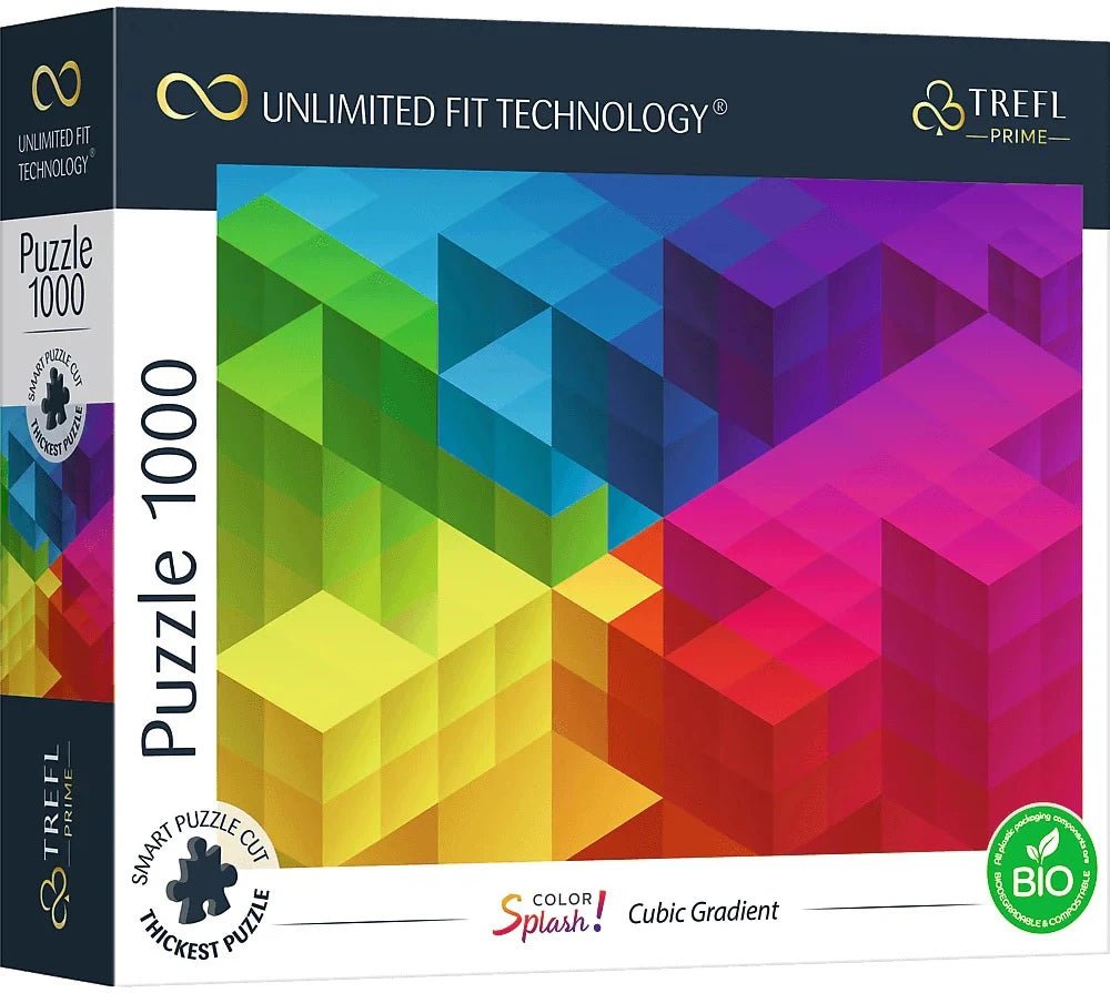 Trefl Prime UFT Coulor Splash: Cubic Gradient 1000 PC Puzzle - Mastermind Toys___254301
