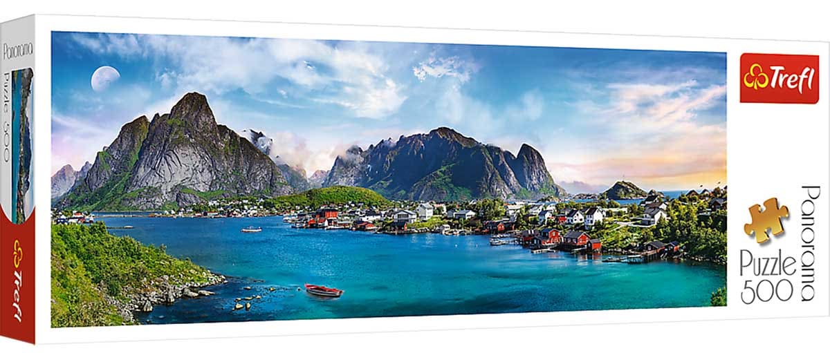 Trefl Puzzles - 500 Panorama - Lofoten Archipelago, Norway - Mastermind Toys___254313
