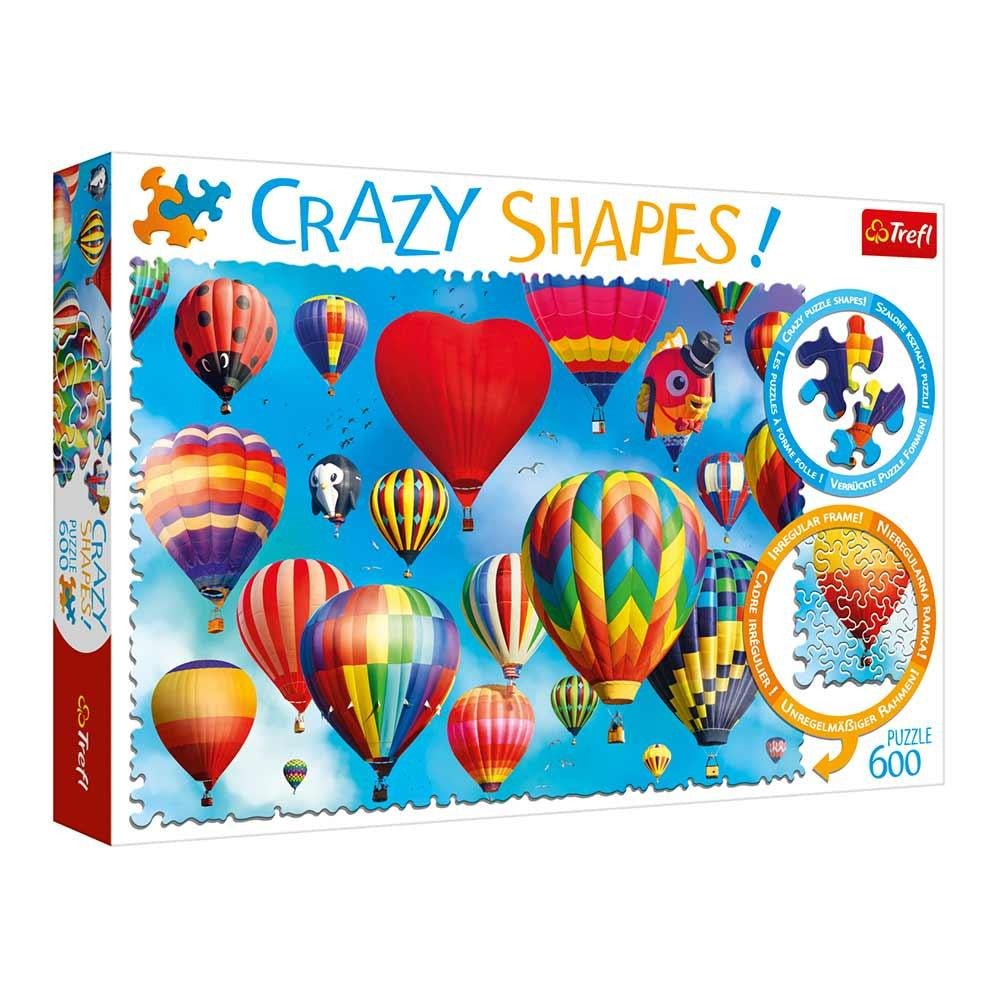 Trefl Puzzles - 600 Crazy Shapes - Colourful balloons - Mastermind Toys___254310