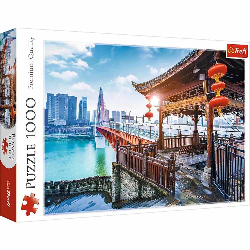 Trefl Red 1000 Piece Puzzle - Chongqping, China - Mastermind Toys___254304