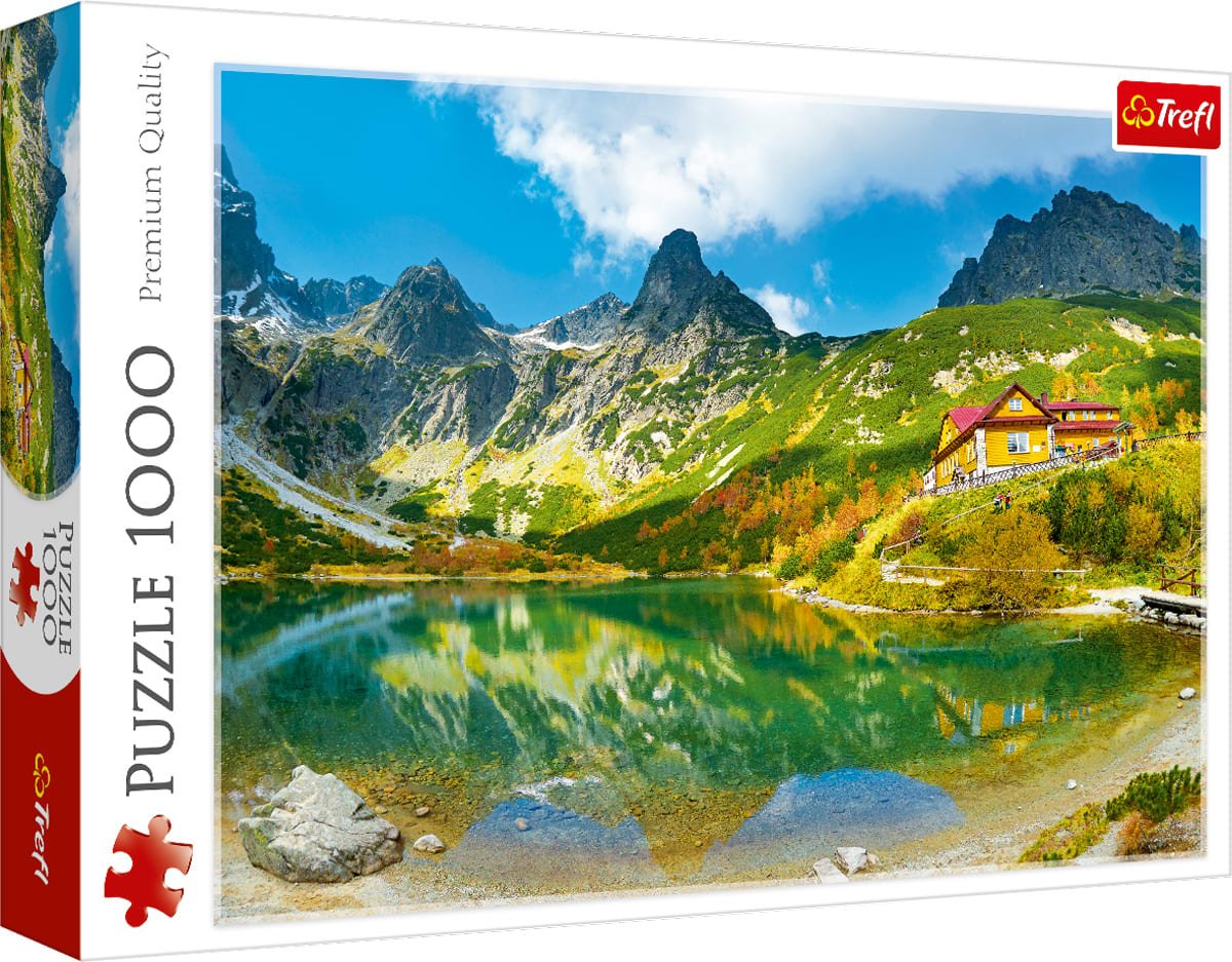 Trefl Red 1000 - piece Puzzle Shelter over the Green Pond, Tatras, Slovakia - Mastermind Toys___254248