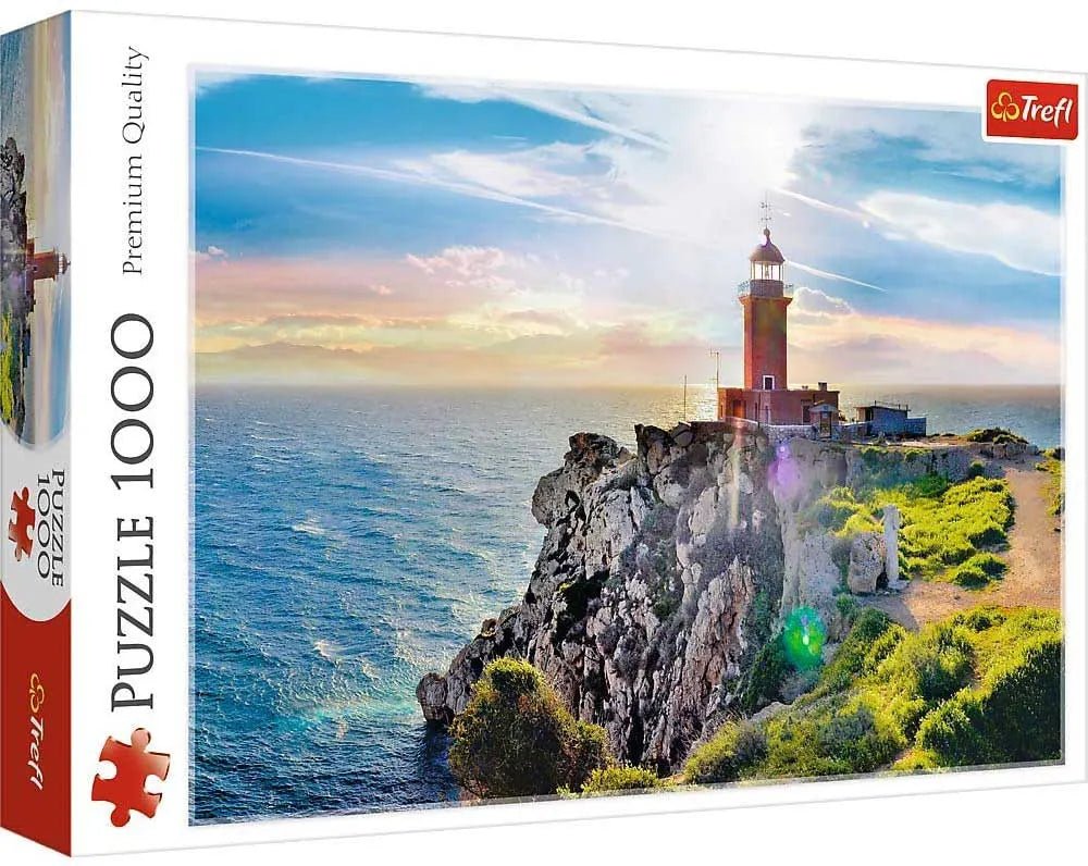Trefl Red 1000 Piece Puzzle - The Melagavi lighthouse - Mastermind Toys___254306