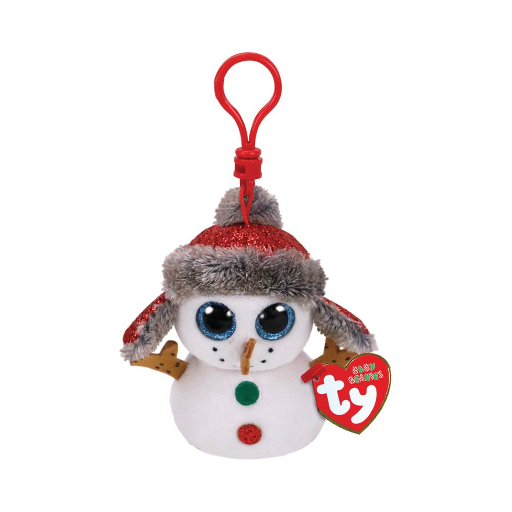 Ty Beanie Boos Clip - On Buttons the Snowman - Mastermind Toys___210469