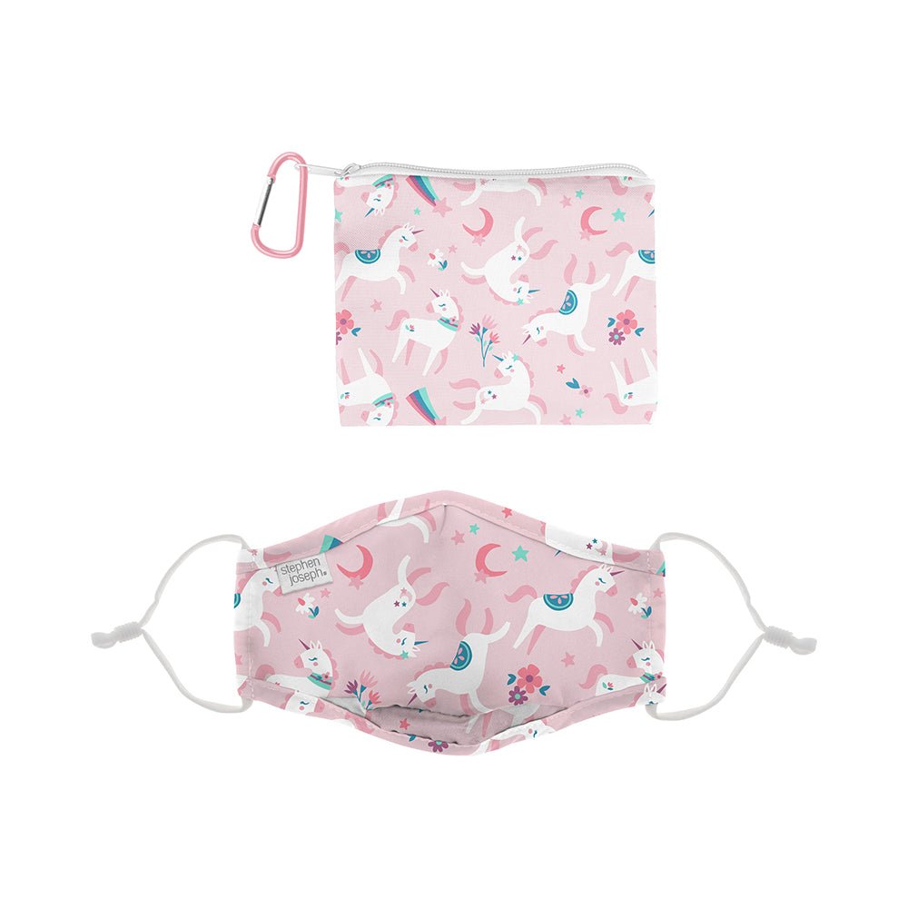 Unicorn Children's Face Mask and Pouch - Mastermind Toys___219268