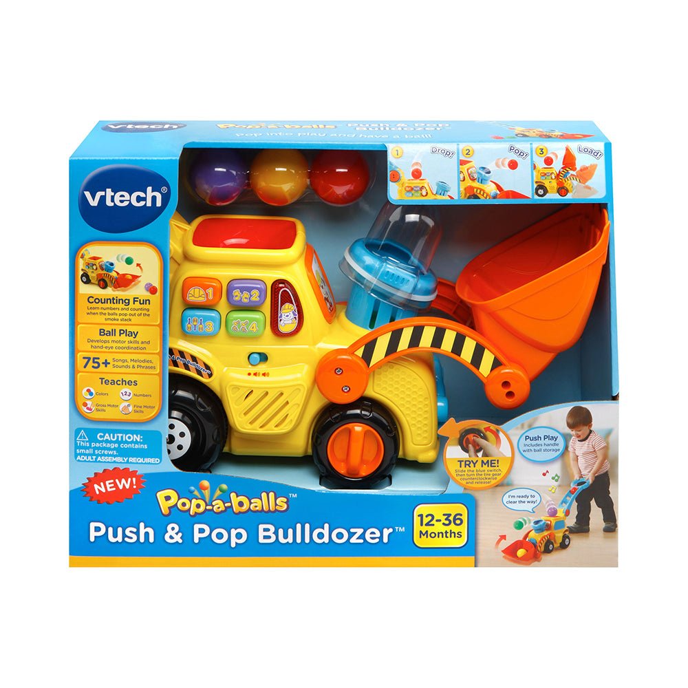 VTech Push and Pop Bulldozer - Mastermind Toys___204919