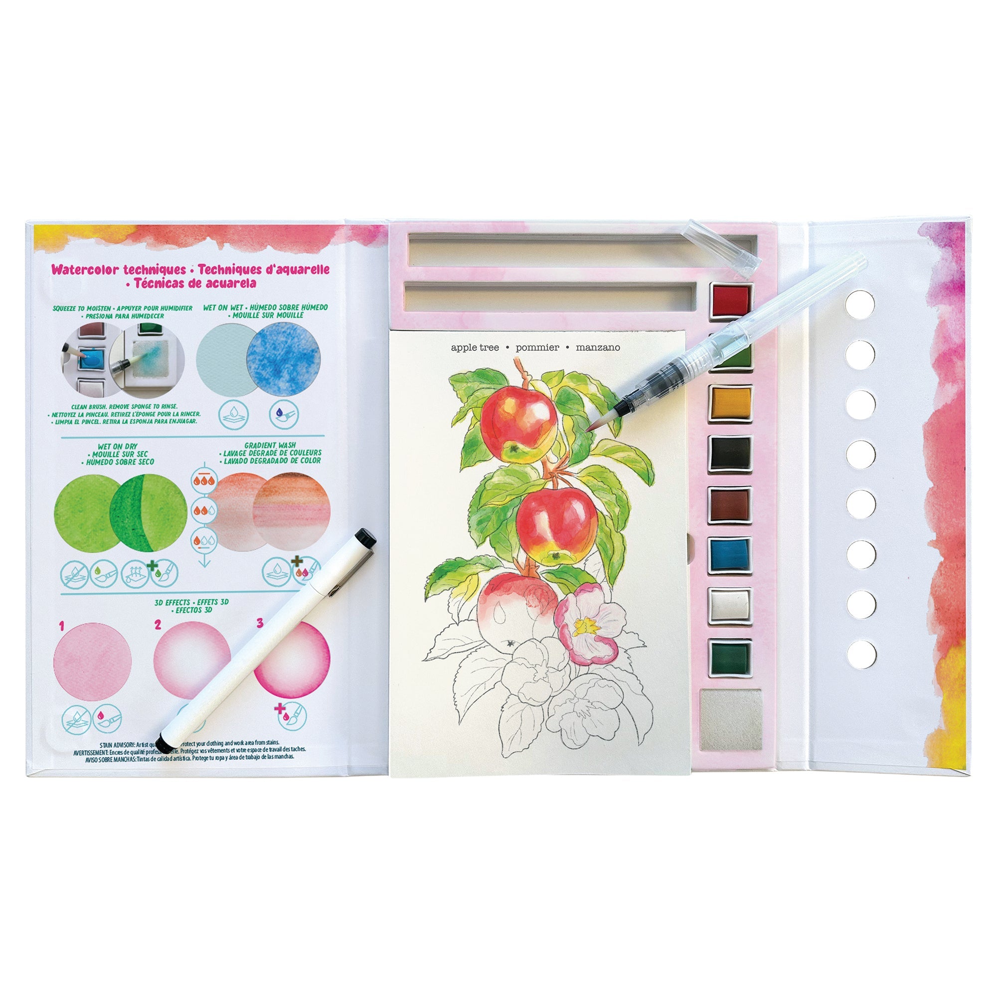 Watercolor Journal Flora - Mastermind Toys___251595