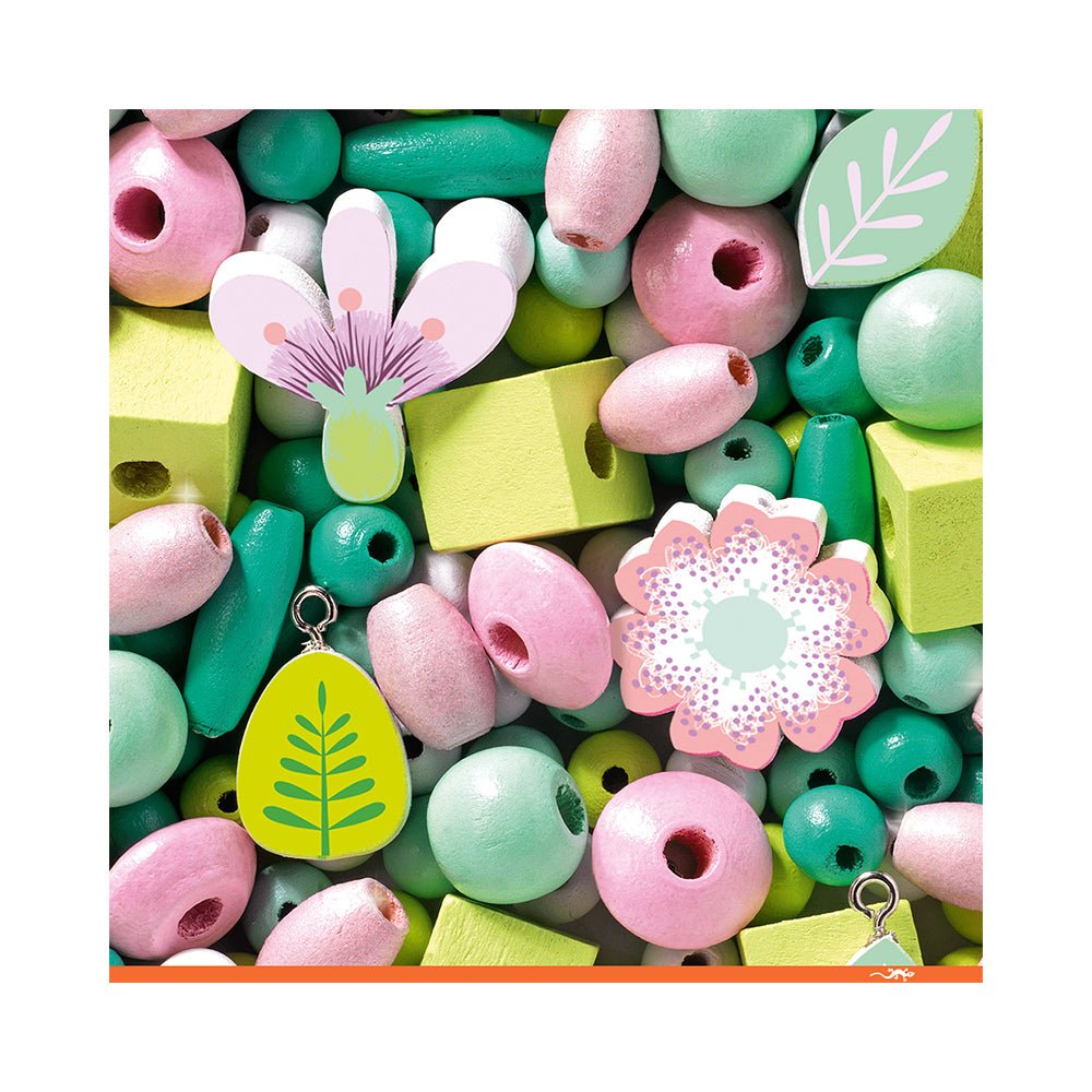 Wooden Bead Kit - Leaves and Flowers - Mastermind Toys___228888