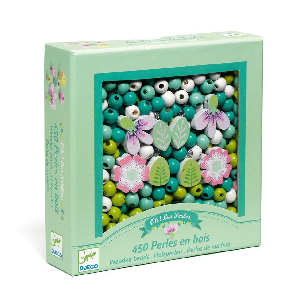 Wooden Bead Kit - Leaves and Flowers - Mastermind Toys___228888