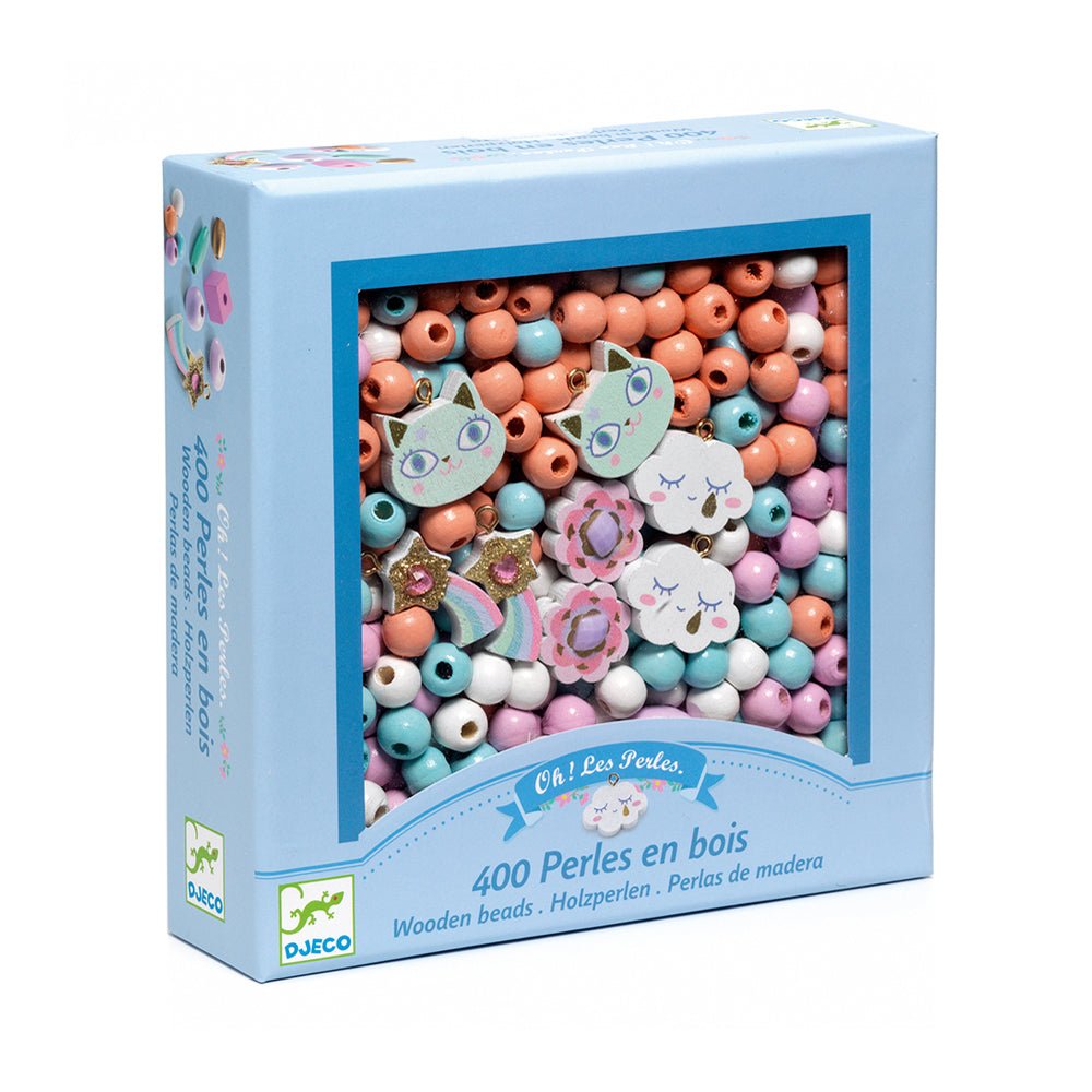 Wooden Bead Kit - Rainbow Cat Clouds - Mastermind Toys___228890