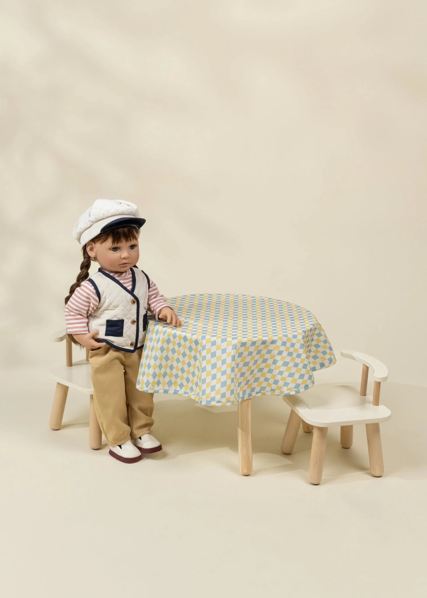 Wooden Doll Table & Chairs Set - Mastermind Toys___249948