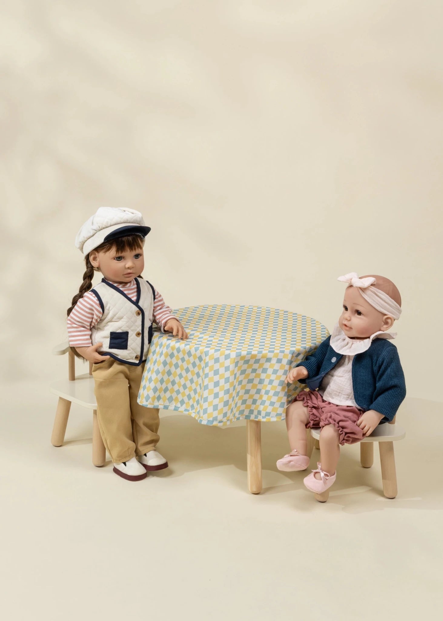 Wooden Doll Table & Chairs Set - Mastermind Toys___249948