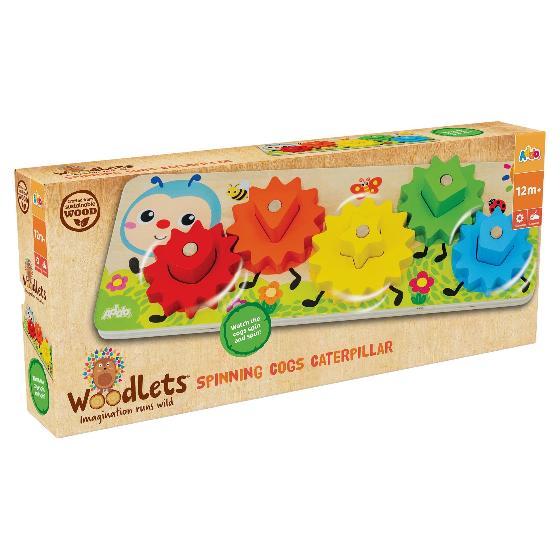 Woodlets Cogs and Gears Caterpillar - Mastermind Toys___248165