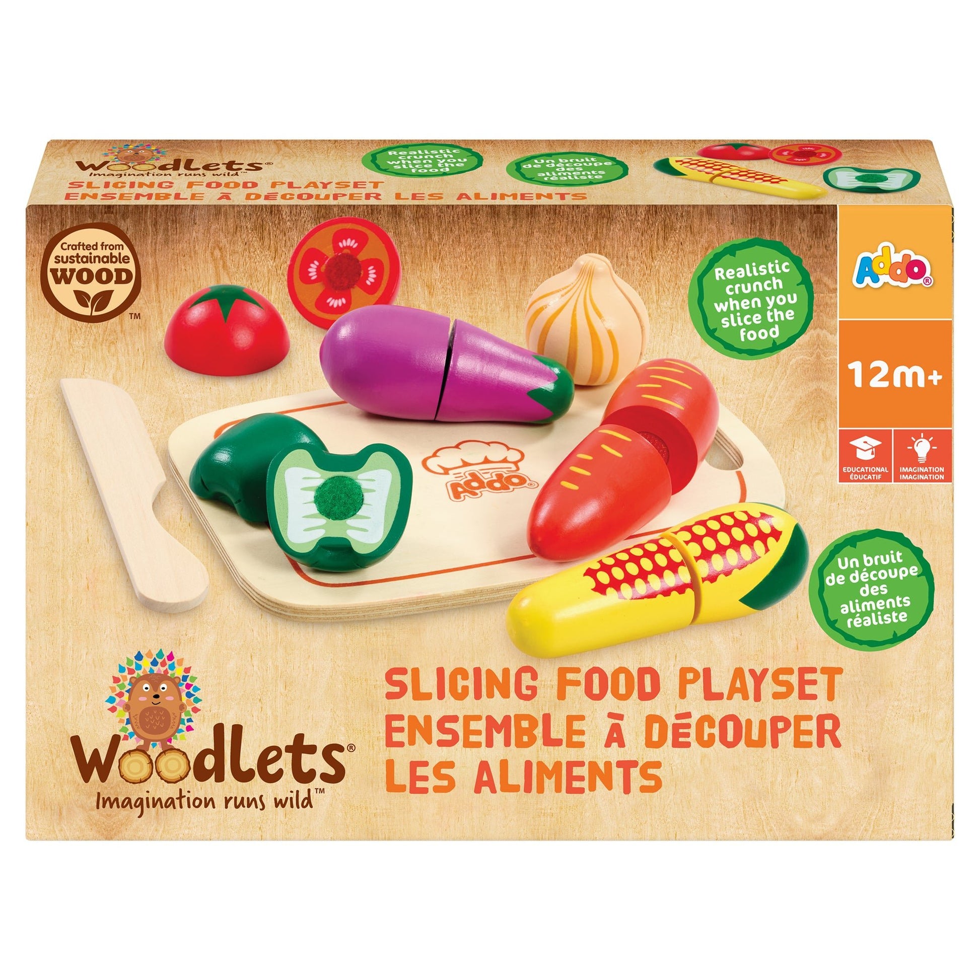 Woodlets Slicing Food Playset Veg - Mastermind Toys___248149