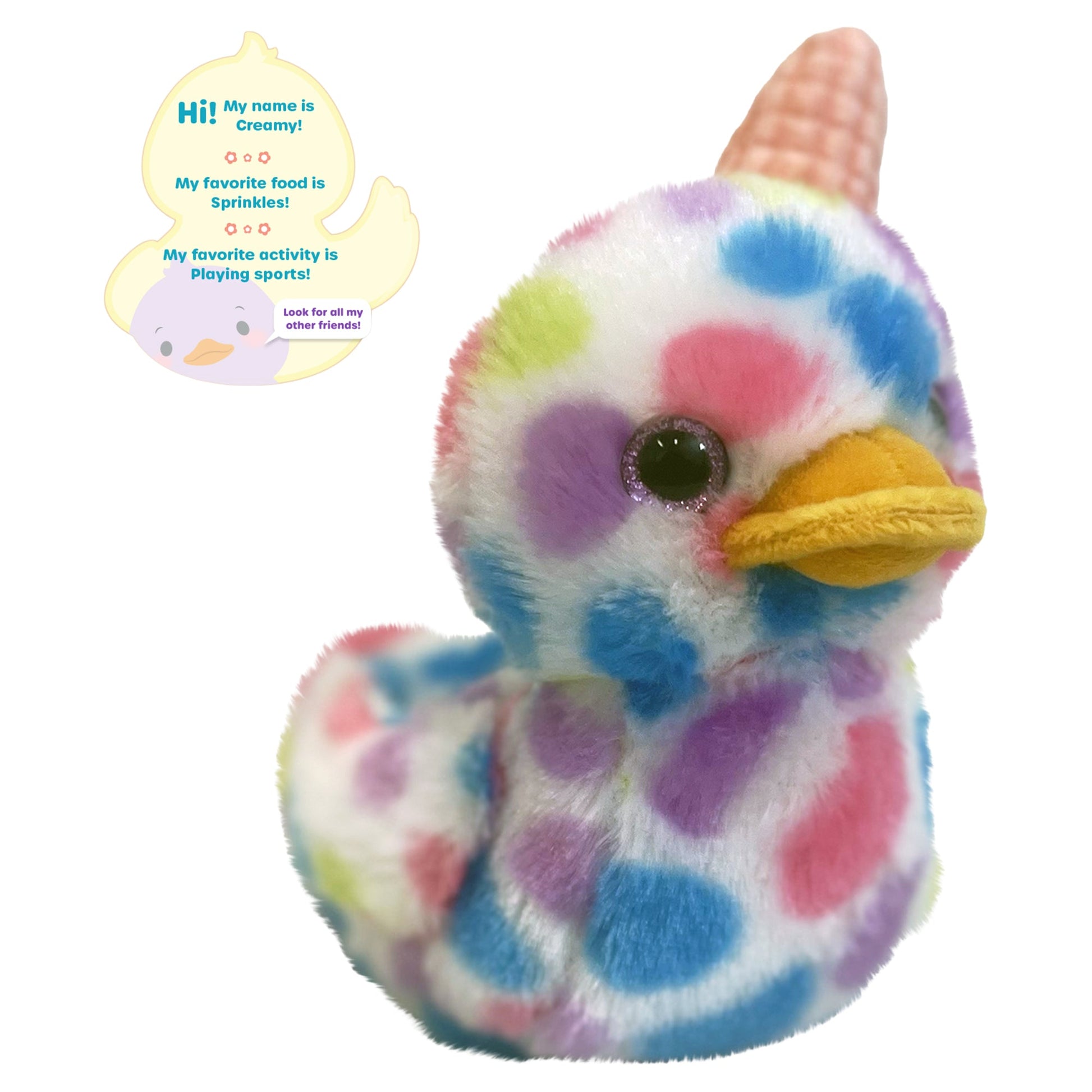 Worlds Softest Plush Duckeez 7" - Creamy - Mastermind Toys___247544