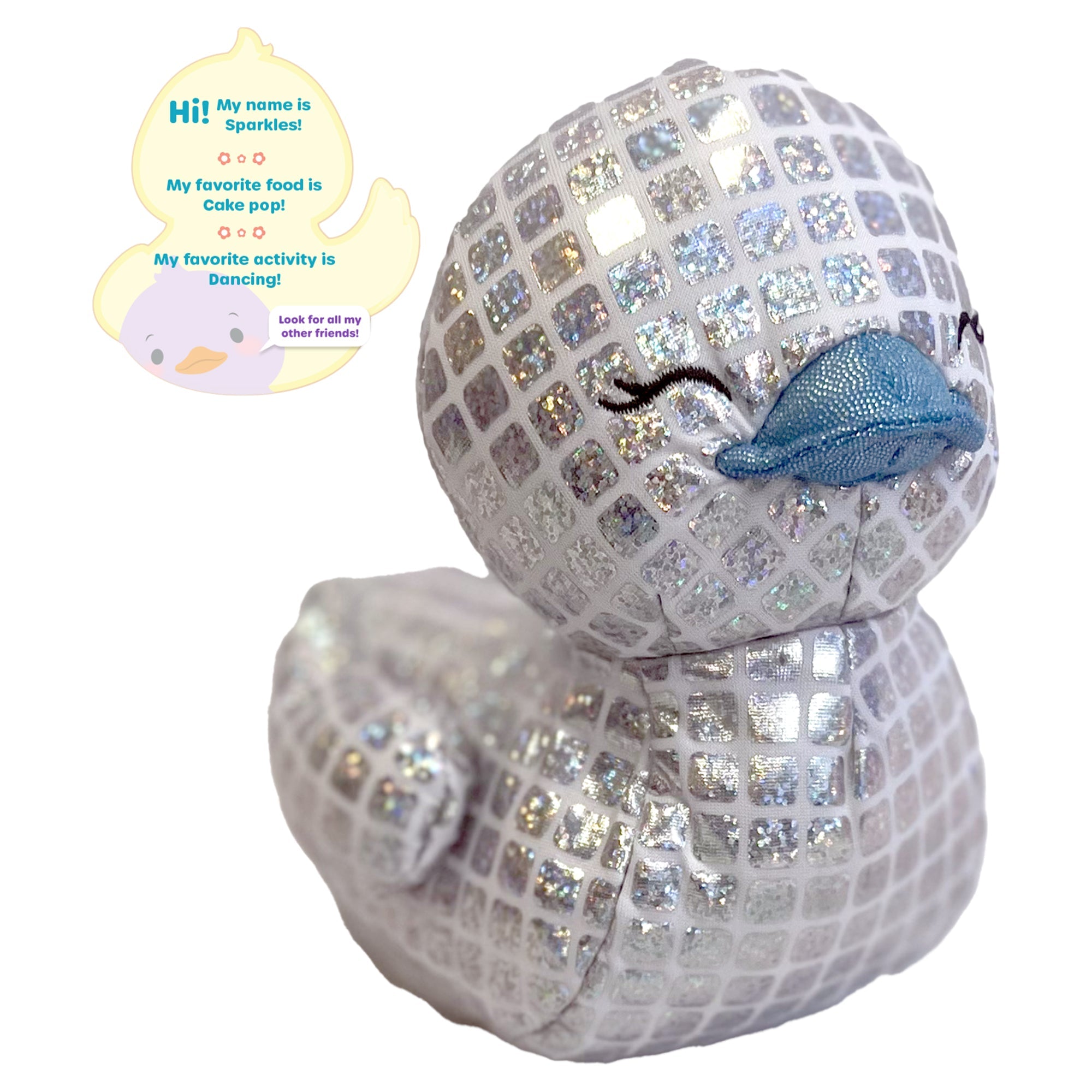 Worlds Softest Plush Duckeez 7" - Sparkle - Mastermind Toys___247549