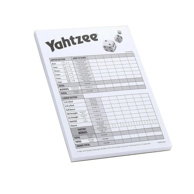 Yahtzee Pads with Tabs - Mastermind Toys___400141