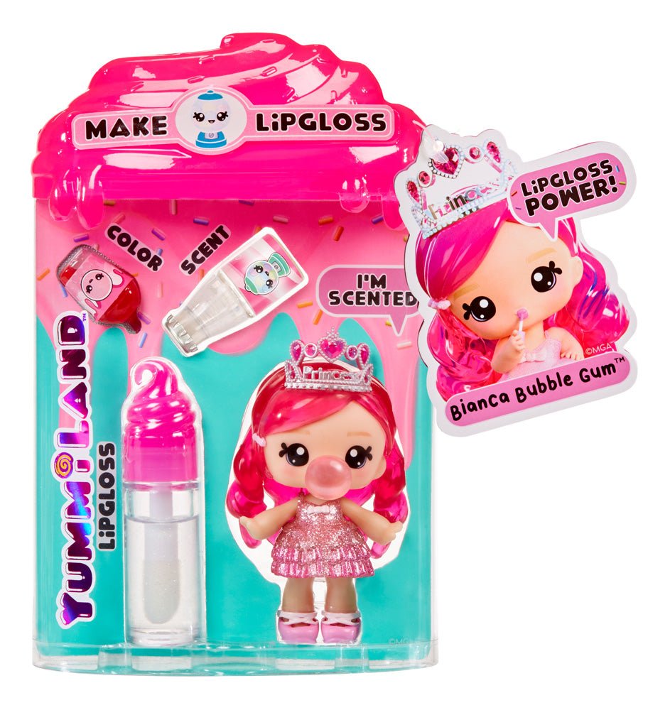 Yummiland Lipgloss Doll - Bianca Bubblegum - Mastermind Toys___238310