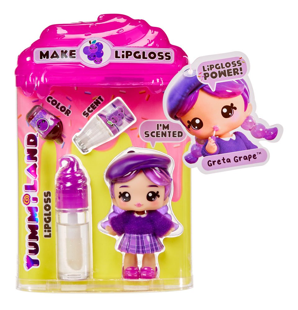 Yummiland Lipgloss Doll - Greta Grape - Mastermind Toys___238313