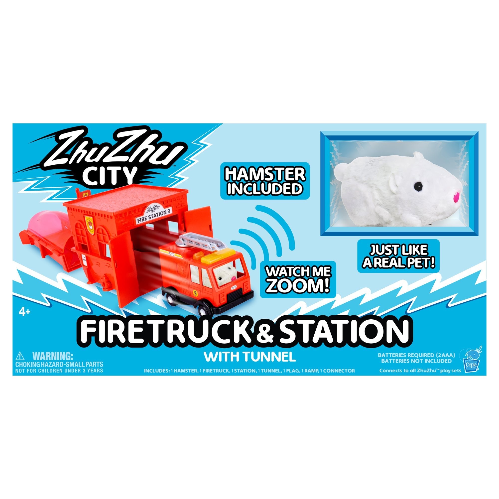 Zhuzhu City Fire Truck with Hamster - Mastermind Toys___248072