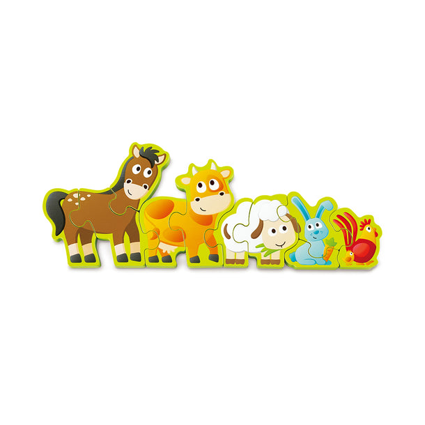 Hape Numbers & Farm Animals Wooden Puzzle