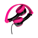 JLab JBuddies Black and Pink Kids Folding Wired Headphones 