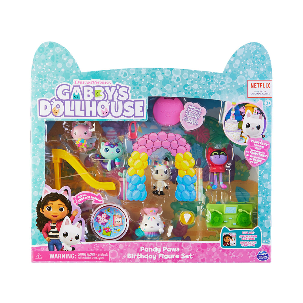 Gabby’s Dollhouse, Gabby and Friends Figure Set with Rainbow Doll