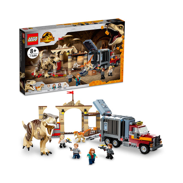 LEGO Jurassic World T. Rex & Atrociraptor Dinosaur Breakout 76948 (461 Pieces)