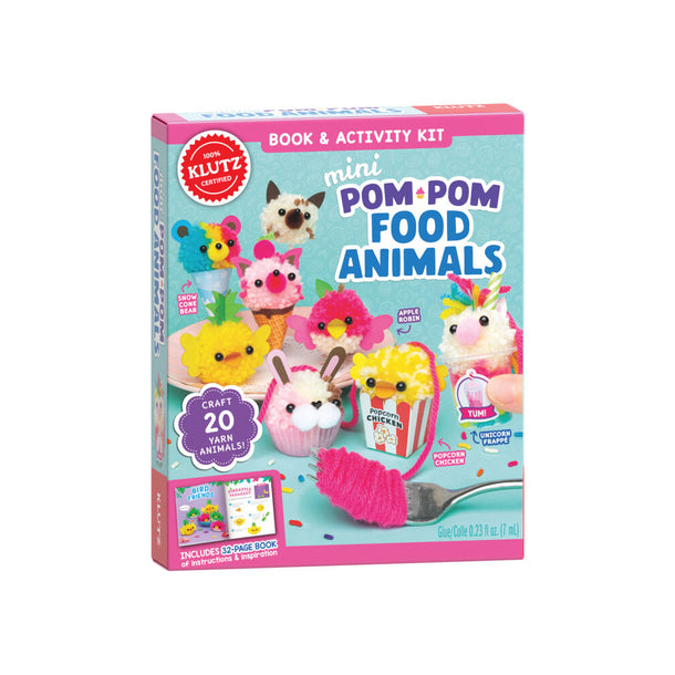 Klutz Mini Pom-Pom Food Animals Book